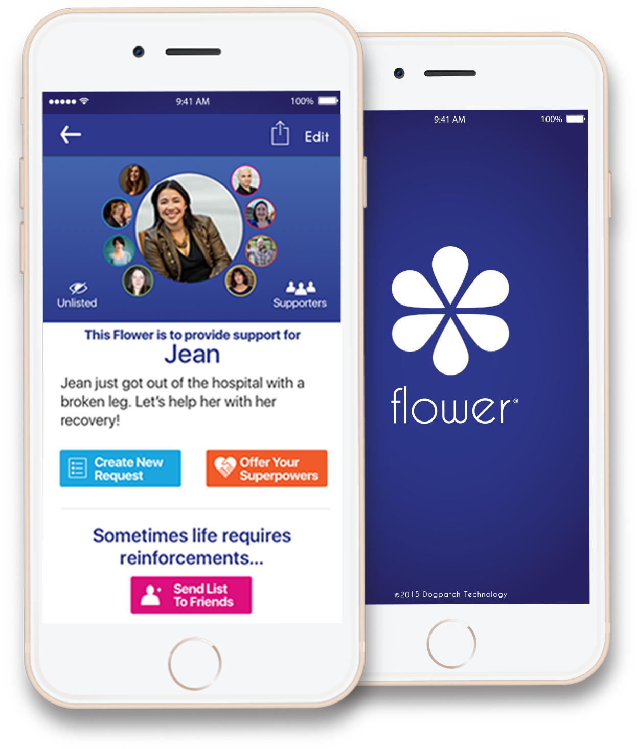Flower app helps organizations gather support